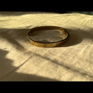 Yellow Gold Cartier Bracelet - Size 17